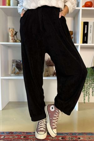 Terry B Classic Relaxed Pant Black
